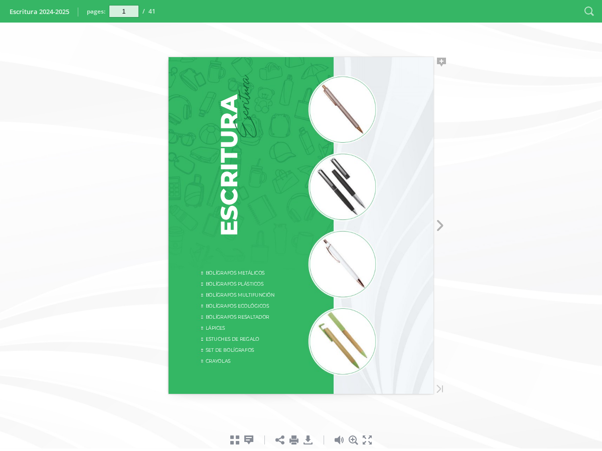 Catálogo Escritura