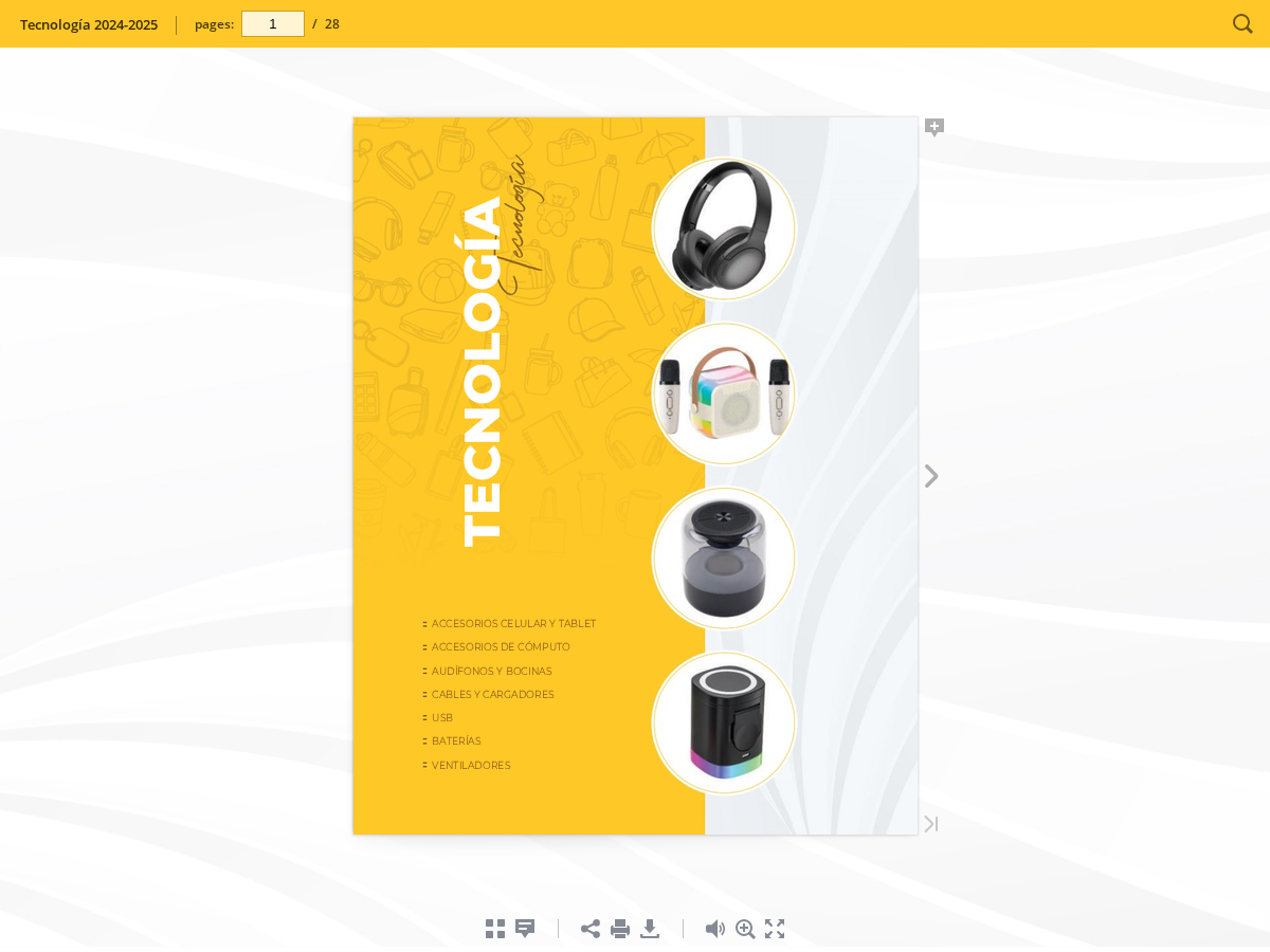 Catálogo Tecnología